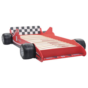 vidaXL Kids' Race Car Bed 90 x 200 cm Red