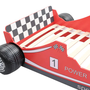 vidaXL Kids' Race Car Bed 90 x 200 cm Red