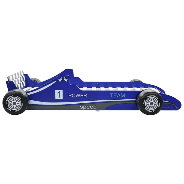 vidaXL Race Car Design Kids Bed 90 x 200 cm Blue