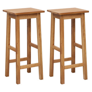 vidaXL 3-Piece Bar Set Solid Oak Wood