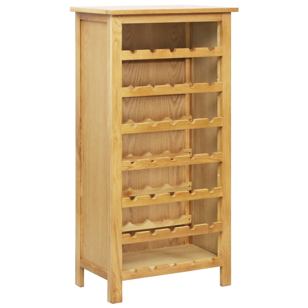 vidaXL Wine Cabinet 56 x 32 x 110 cm Solid Oak Wood