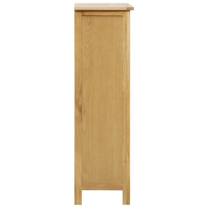 vidaXL Wine Cabinet 56 x 32 x 110 cm Solid Oak Wood