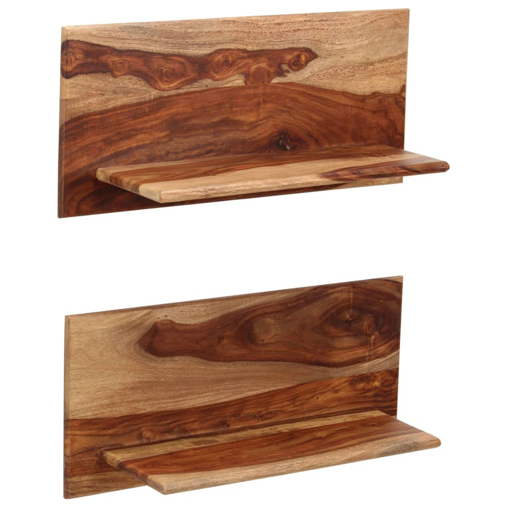 vidaXL Wall Shelves 2 pcs. 58x26x20 cm Solid Acacia Wood