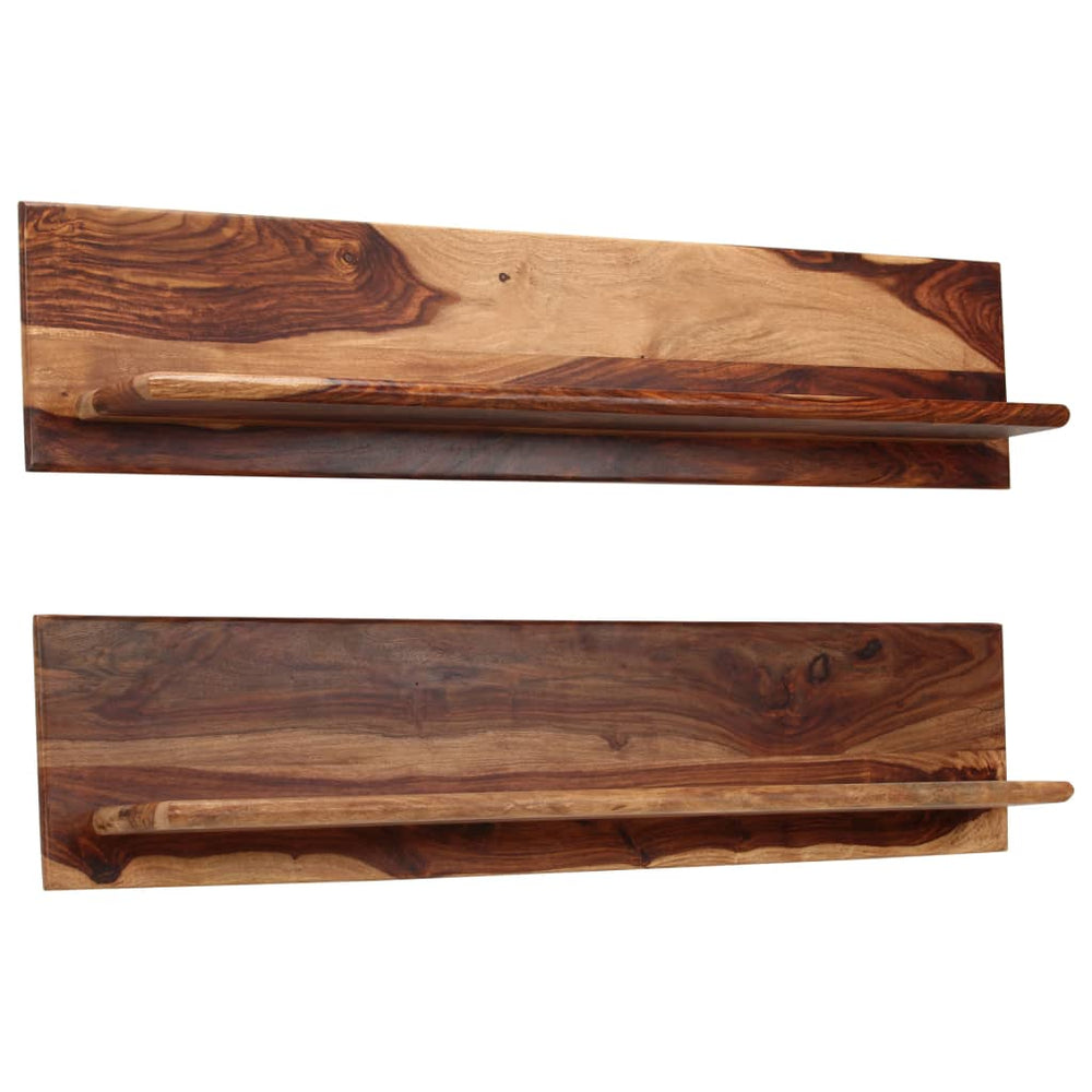 vidaXL Wall Shelves 2 pcs. 118x26x20 cm Solid Acacia Wood