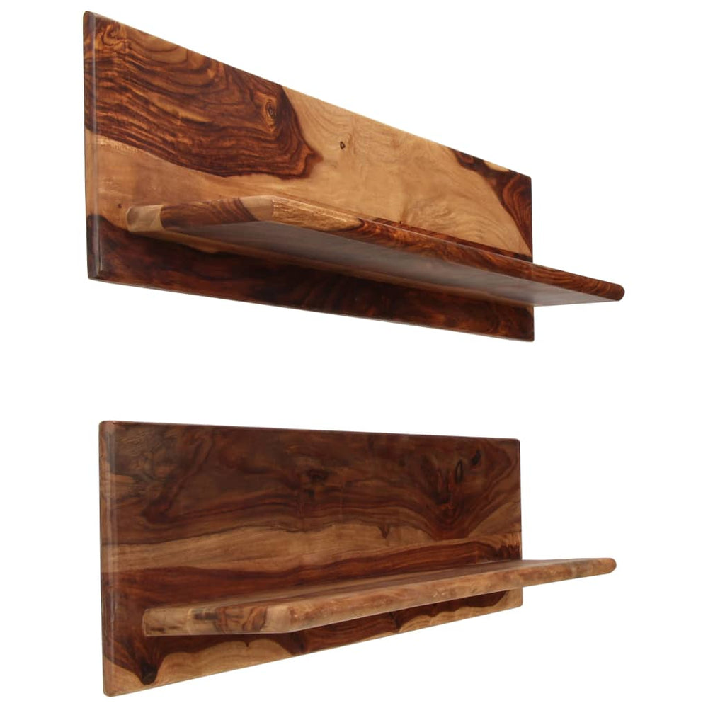 vidaXL Wall Shelves 2 pcs. 118x26x20 cm Solid Acacia Wood