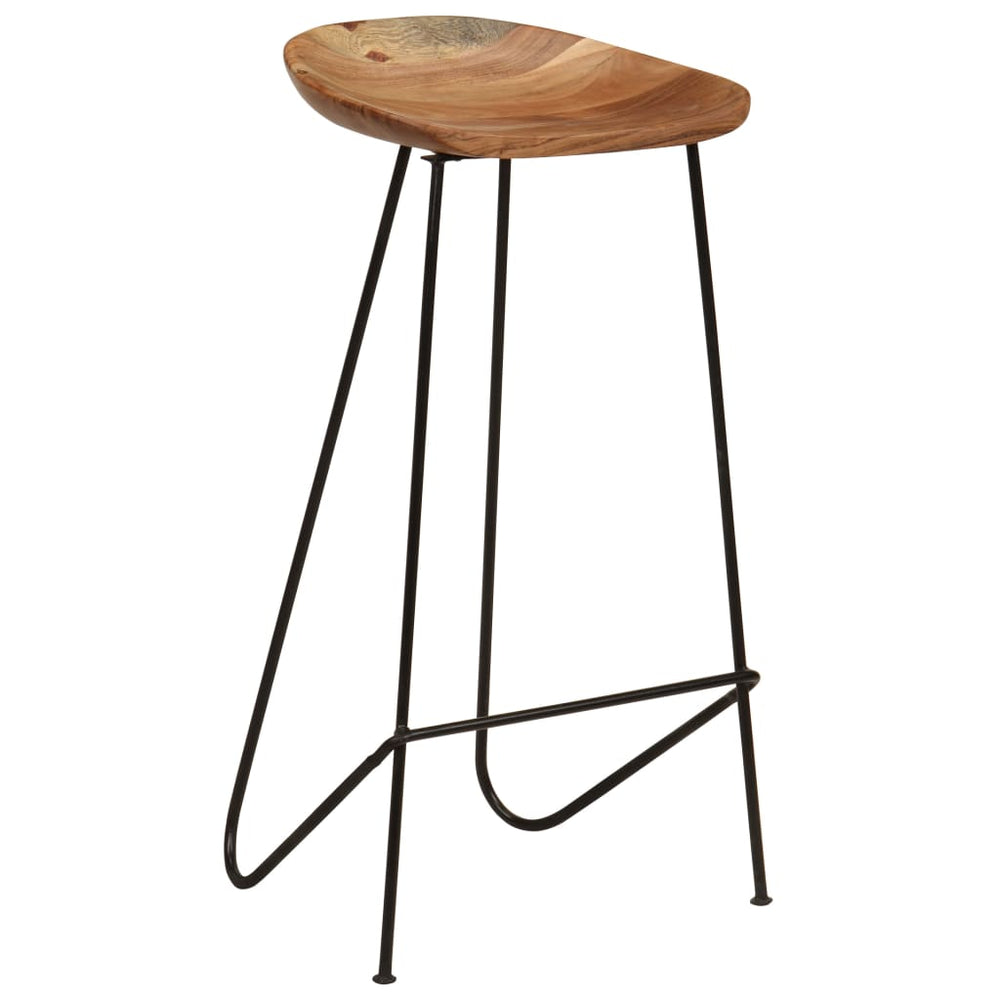vidaXL Bar Stools 2 pcs. Solid Acacia Wood