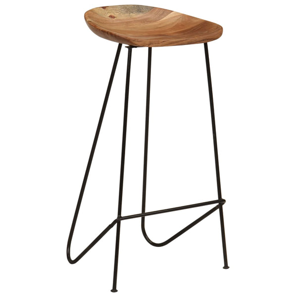 vidaXL Bar Stools 2 pcs. Solid Acacia Wood