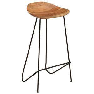 vidaXL Bar Stools 2 pcs. Solid Acacia Wood