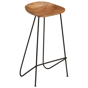 vidaXL Bar Stools 2 pcs. Solid Acacia Wood