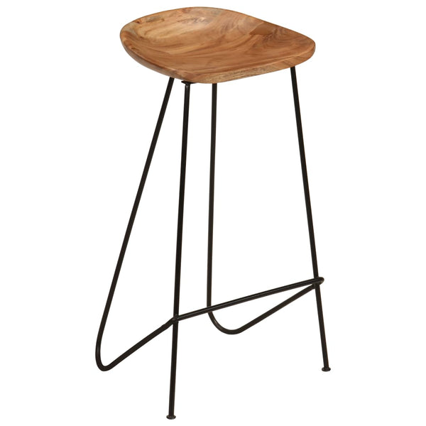 vidaXL Bar Stools 2 pcs. Solid Acacia Wood