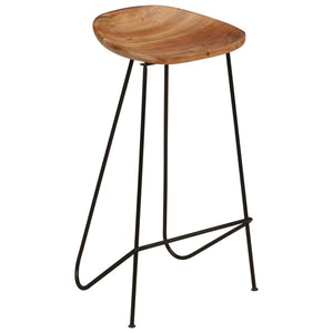 vidaXL Bar Stools 2 pcs. Solid Acacia Wood
