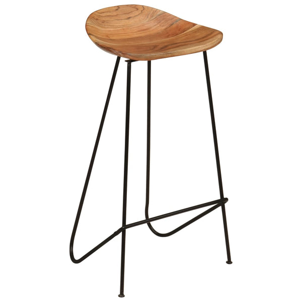 vidaXL Bar Stools 2 pcs. Solid Acacia Wood