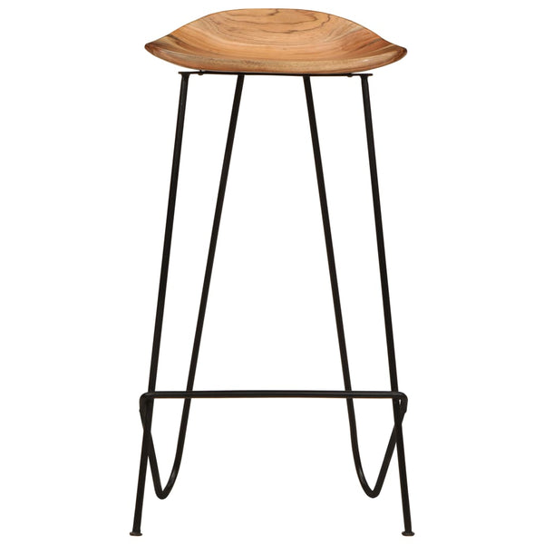 vidaXL Bar Stools 2 pcs. Solid Acacia Wood