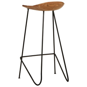 vidaXL Bar Stools 2 pcs. Solid Acacia Wood