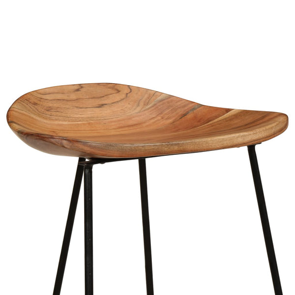 vidaXL Bar Stools 2 pcs. Solid Acacia Wood