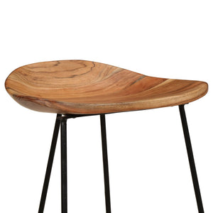 vidaXL Bar Stools 2 pcs. Solid Acacia Wood