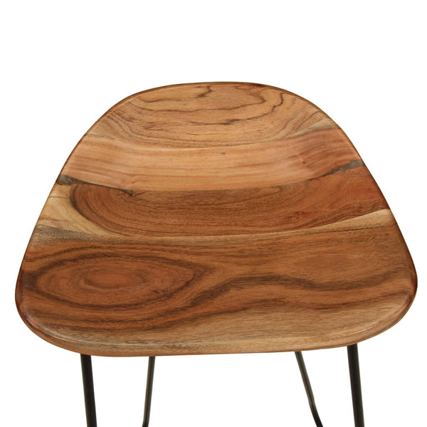 vidaXL Bar Stools 2 pcs. Solid Acacia Wood