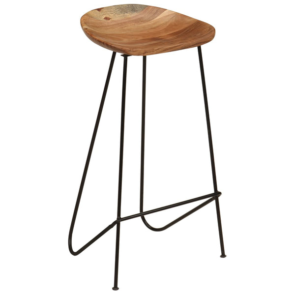vidaXL Bar Stools 2 pcs. Solid Acacia Wood