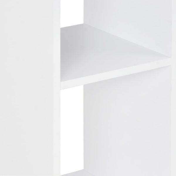 vidaXL Bar Table White and Sonoma Oak 60x60x110 cm