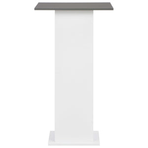 vidaXL Bar Table White and Anthracite 60x60x110 cm