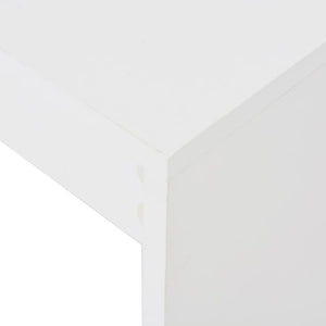 vidaXL Bar Table with Shelf White 110x50x103 cm