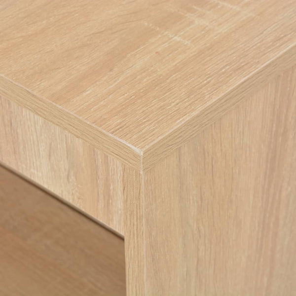 vidaXL Bar Table with Shelf Oak Brown 110x50x103 cm