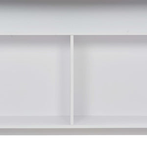 vidaXL Bar Table with 2 Table Tops White 130x40x120 cm