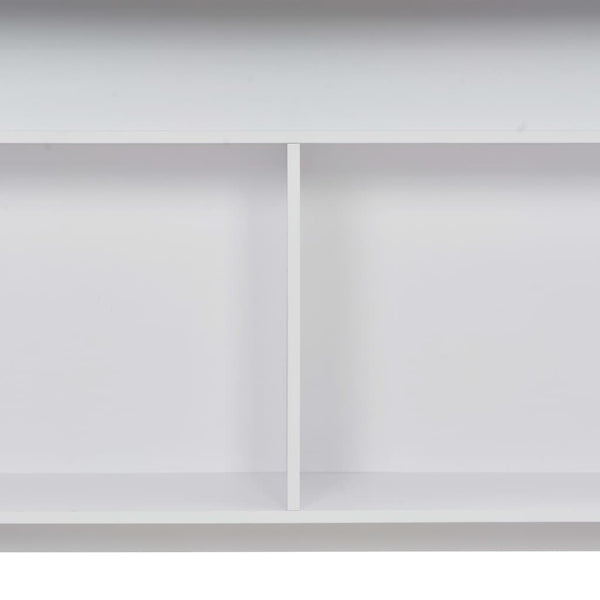 vidaXL Bar Table with 2 Table Tops White 130x40x120 cm