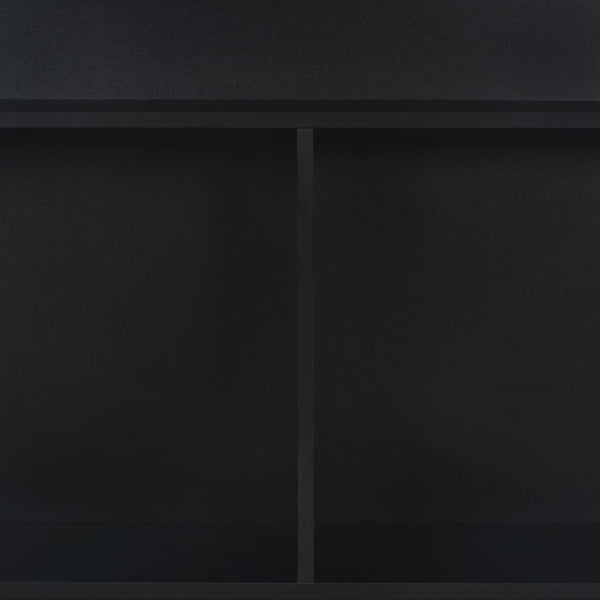 vidaXL Bar Table with 2 Table Tops Black 130x40x120 cm