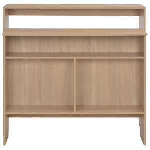 vidaXL Bar Table with 2 Table Tops Oak Look 130x40x120 cm