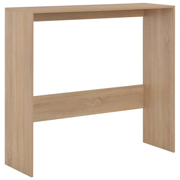 vidaXL Bar Table with 2 Table Tops Oak Look 130x40x120 cm