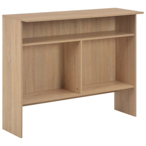 vidaXL Bar Table with 2 Table Tops Oak Look 130x40x120 cm