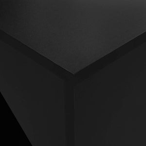 vidaXL Bar Table with Cabinet Black 115x59x200 cm