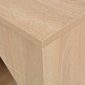 vidaXL Bar Table with Cabinet Oak Look 115x59x200 cm