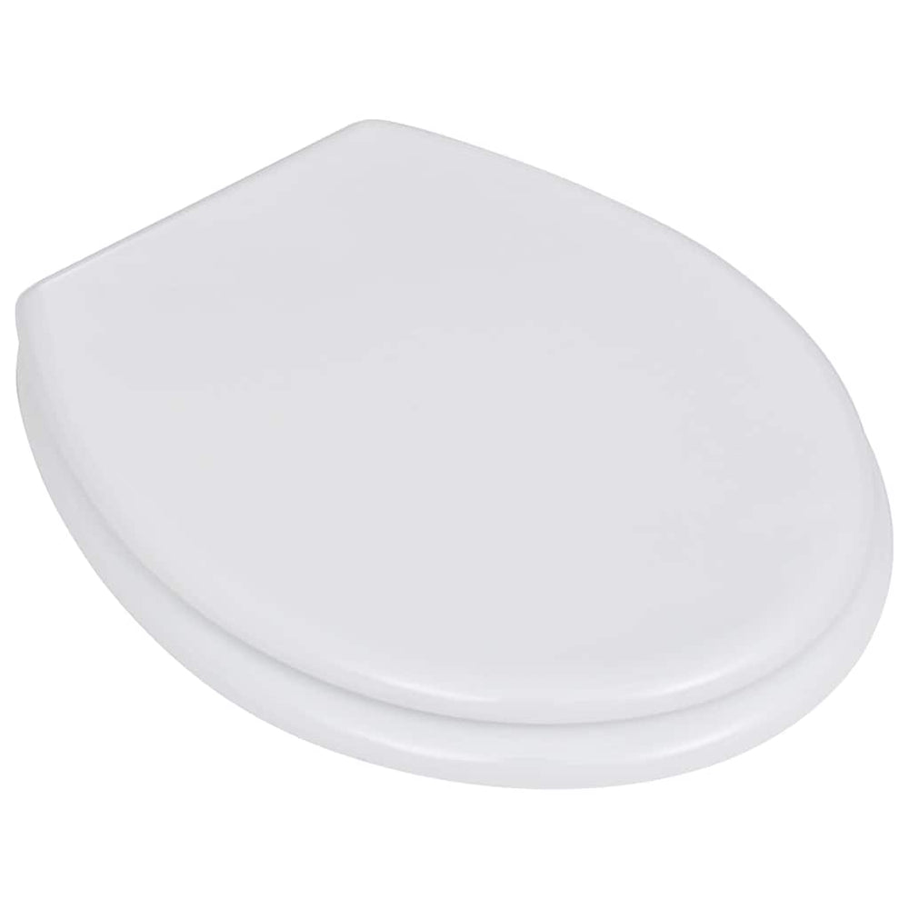 vidaXL Toilet Seats with Lid 2 pcs. MDF White