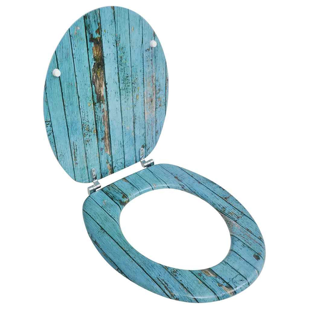 vidaXL Toilet Seats with Lid 2 pcs MDF Reclaimed Wood