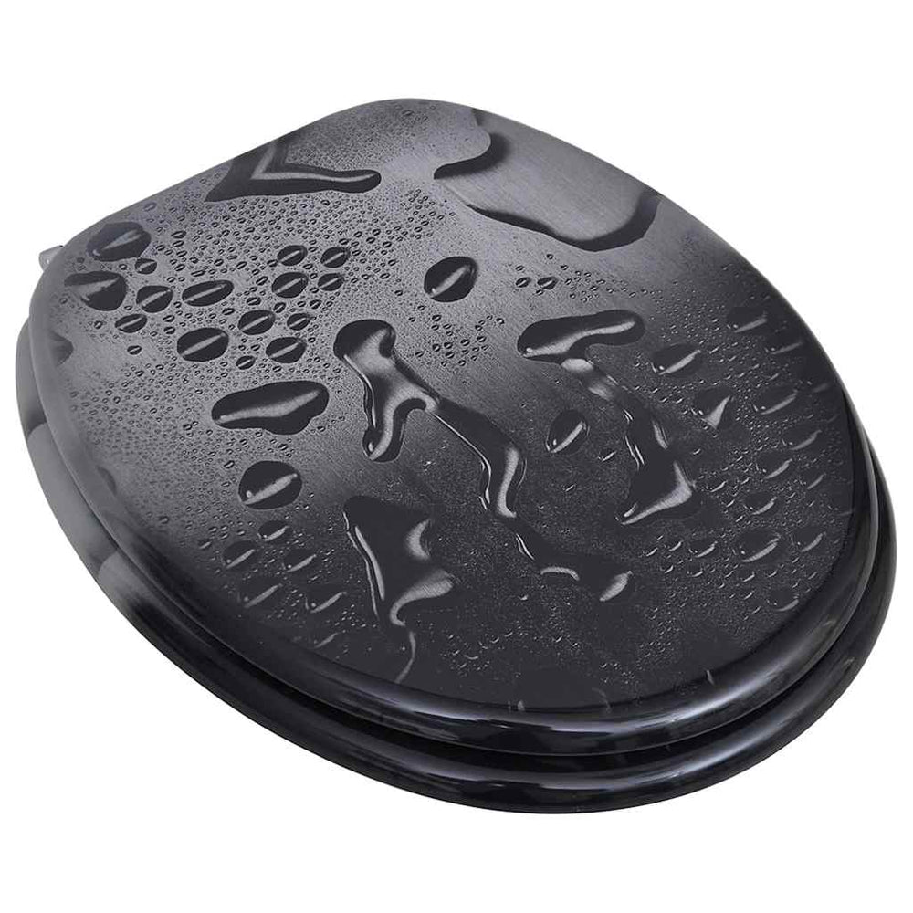 vidaXL Toilet Seats with Lids 2 pcs. MDF Water