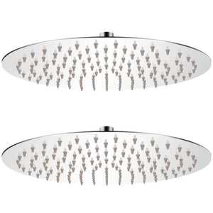vidaXL Rain Shower Heads 2 pcs. Stainless Steel Ø 30 cm