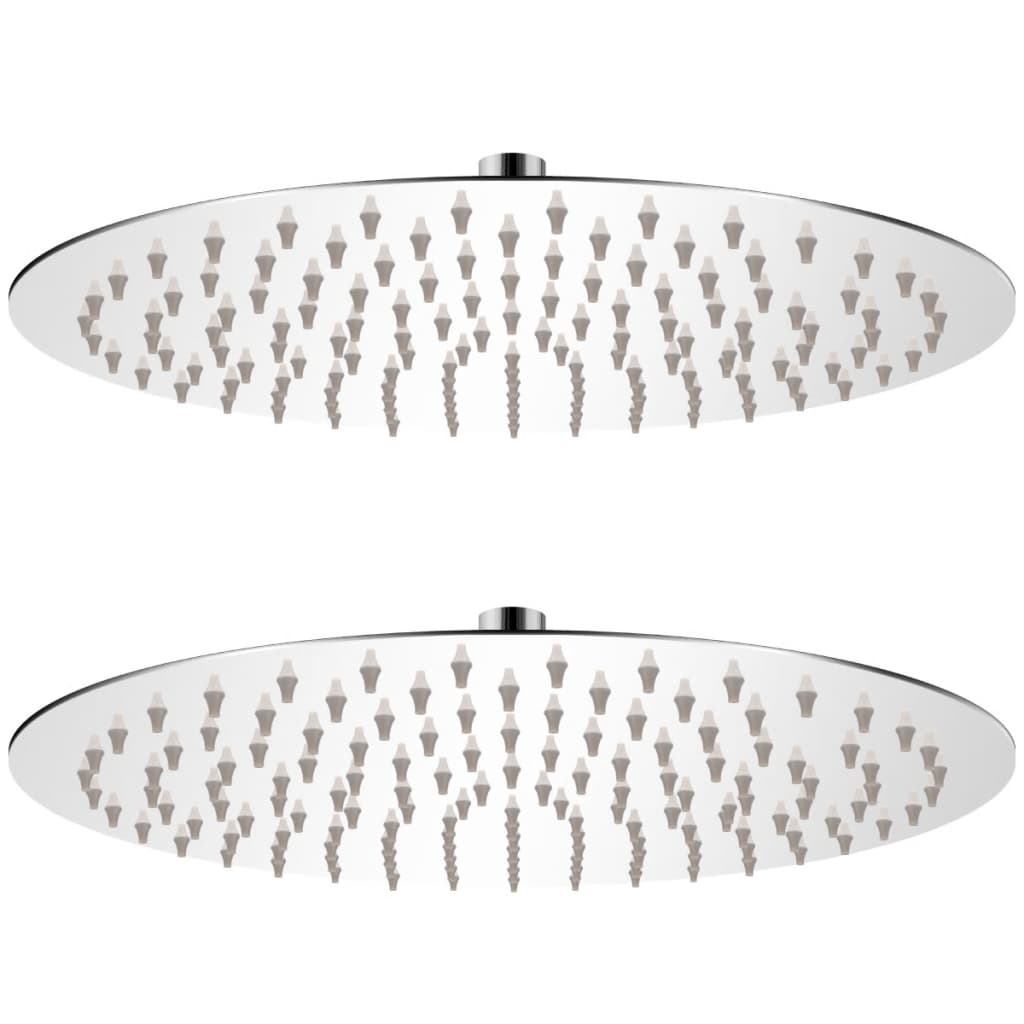 vidaXL Rain Shower Heads 2 pcs. Stainless Steel Ø 30 cm