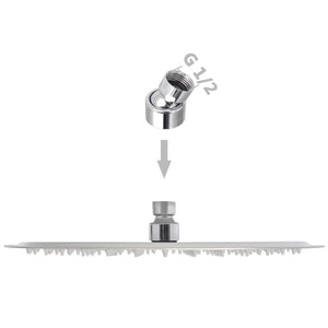 vidaXL Rain Shower Heads 2 pcs. Stainless Steel Ø 30 cm