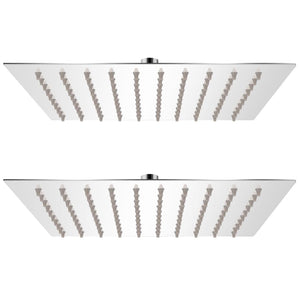 vidaXL Rain Shower Heads 2 pcs. Stainless Steel 20 x 20 cm
