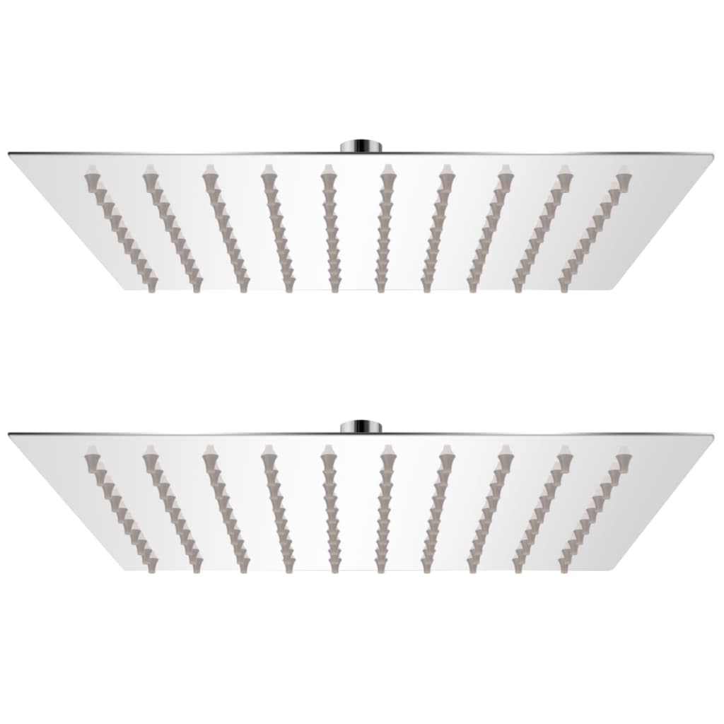 vidaXL Rain Shower Heads 2 pcs. Stainless Steel 20 x 20 cm