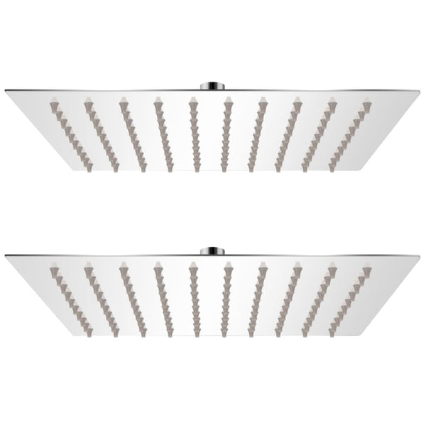vidaXL Rain Shower Heads 2 pcs. Stainless Steel 20 x 20 cm