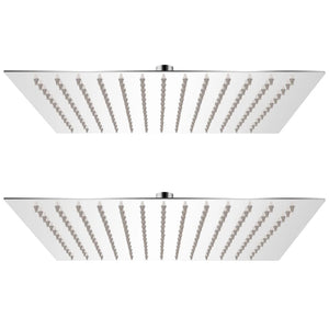 vidaXL Rain Shower Heads 2 pcs. Stainless Steel 30 x 30 cm