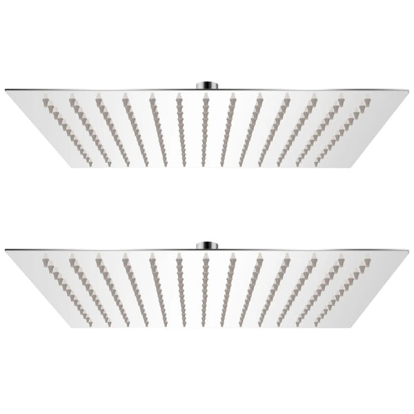 vidaXL Rain Shower Heads 2 pcs. Stainless Steel 30 x 30 cm