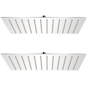 vidaXL Rain Shower Heads 2 pcs. Stainless Steel 20 x 30 cm