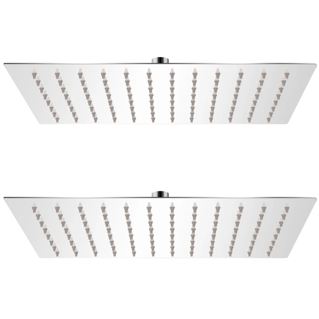 vidaXL Rain Shower Heads 2 pcs. Stainless Steel 20 x 30 cm