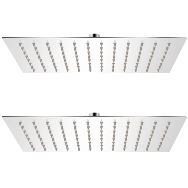 vidaXL Rain Shower Heads 2 pcs. Stainless Steel 20 x 30 cm