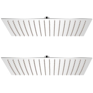 vidaXL Rain Shower Heads 2 pcs. Stainless Steel 30 x 40 cm