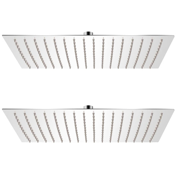 vidaXL Rain Shower Heads 2 pcs. Stainless Steel 30 x 40 cm